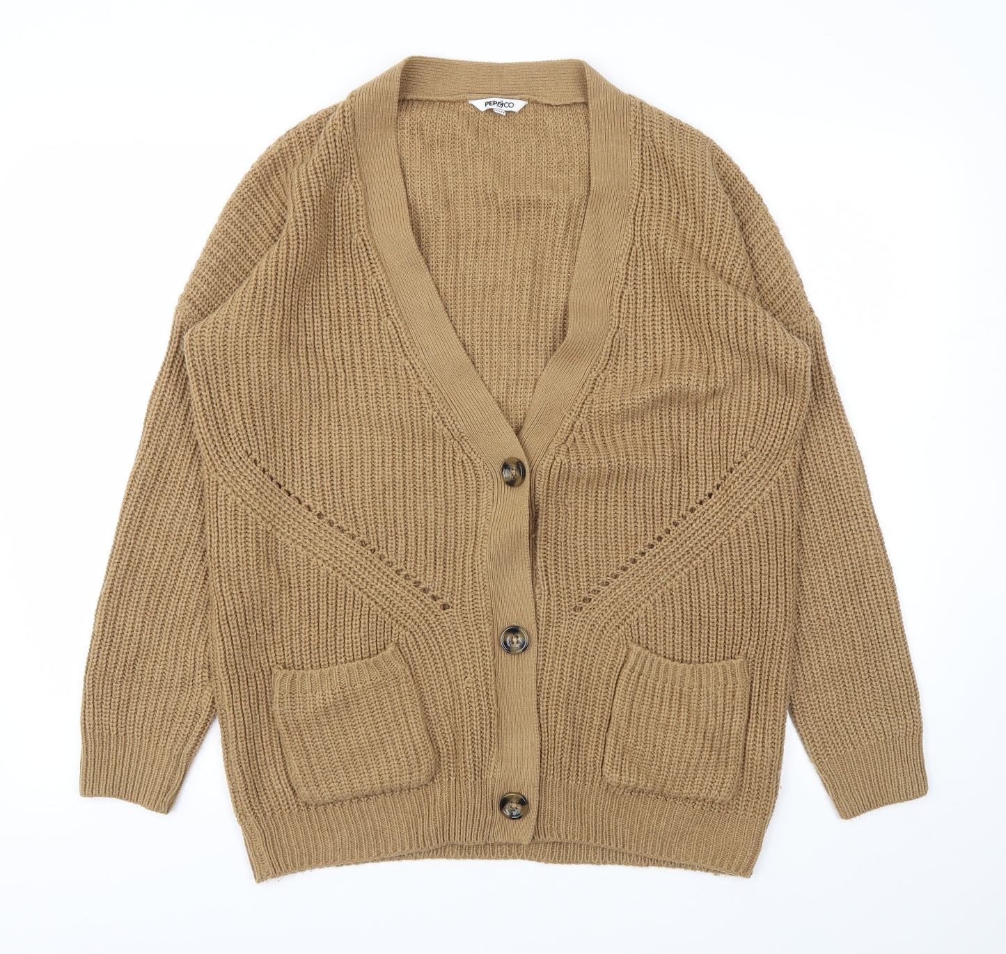 PEP&CO  Womens Brown   Cardigan Jumper Size 16