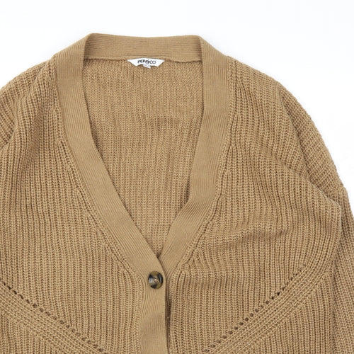 PEP&CO  Womens Brown   Cardigan Jumper Size 16