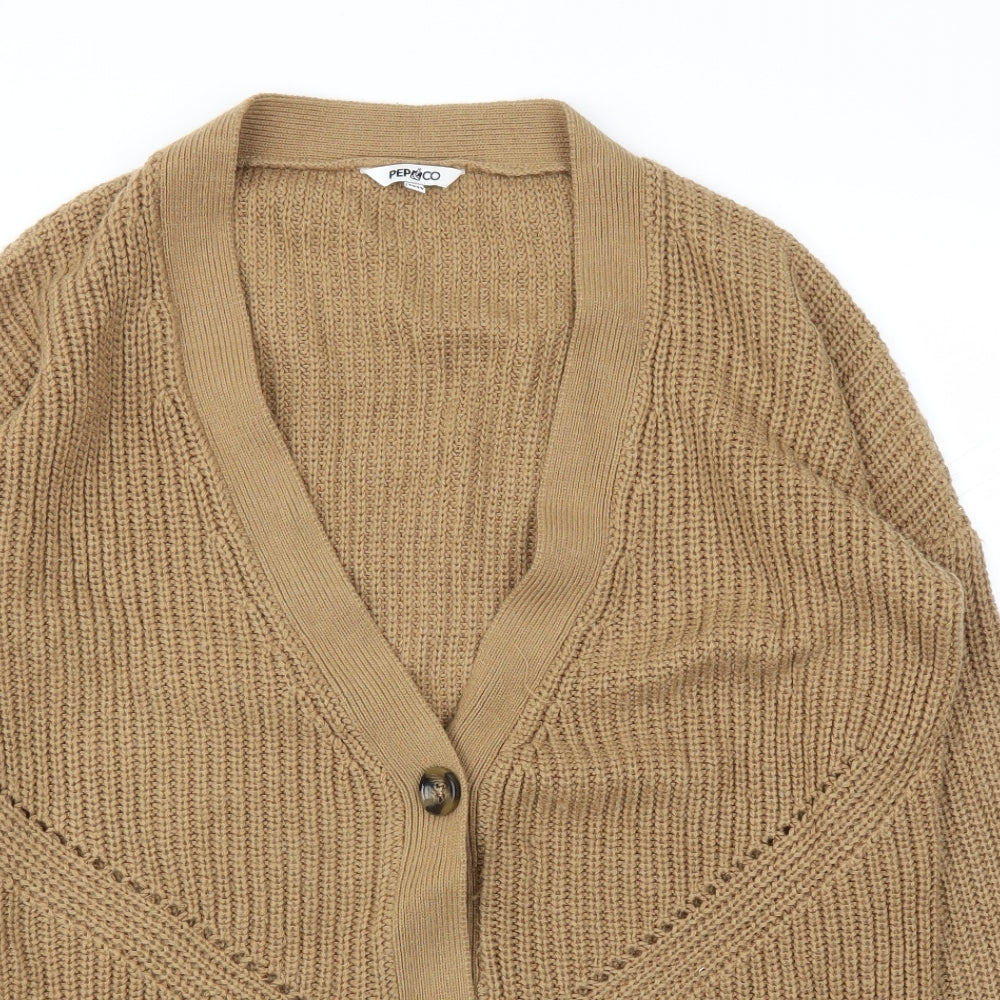 PEP&CO  Womens Brown   Cardigan Jumper Size 16