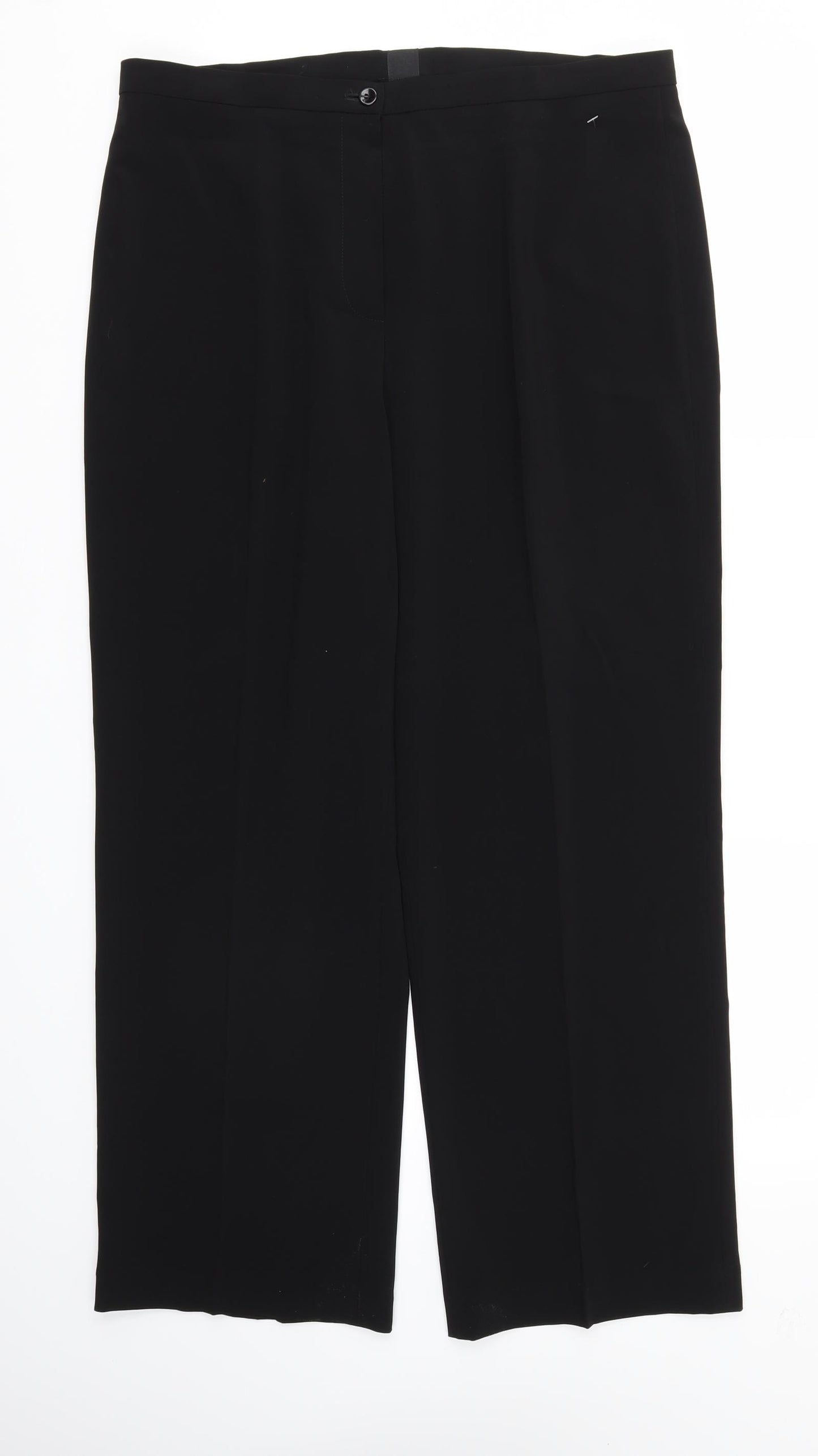 Preworn Womens Black   Trousers  Size 16 L28 in
