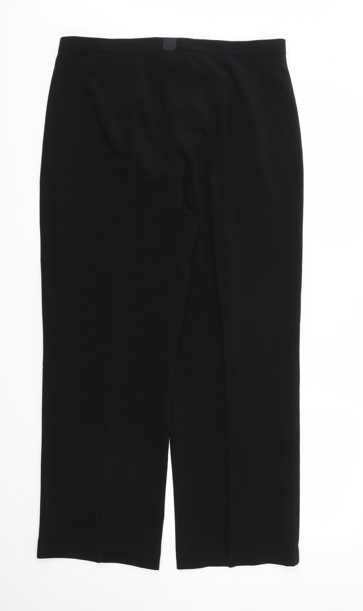 Preworn Womens Black   Trousers  Size 16 L28 in