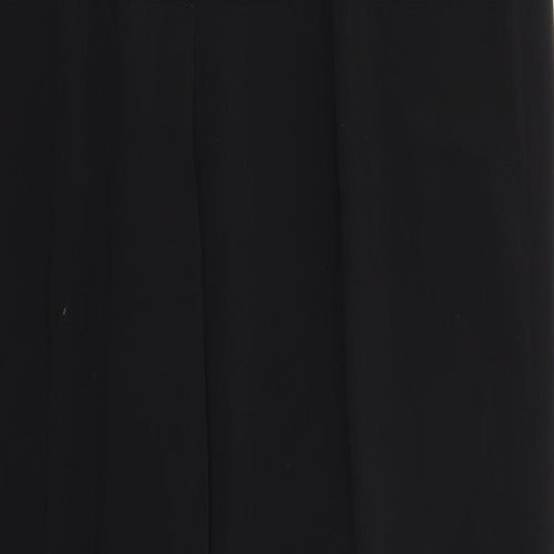 Preworn Womens Black   Trousers  Size 16 L28 in