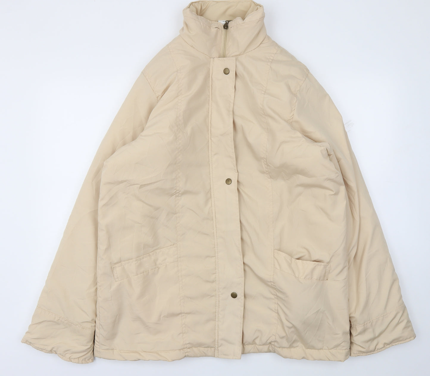 NEUVILLE  Womens Beige   Jacket Coat Size 14