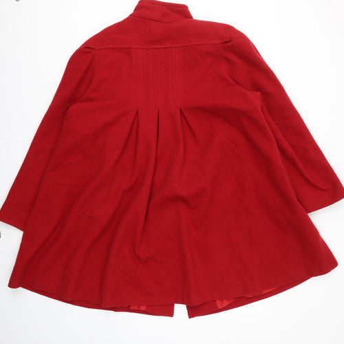 Preworn Womens Red   Jacket Coat Size 10
