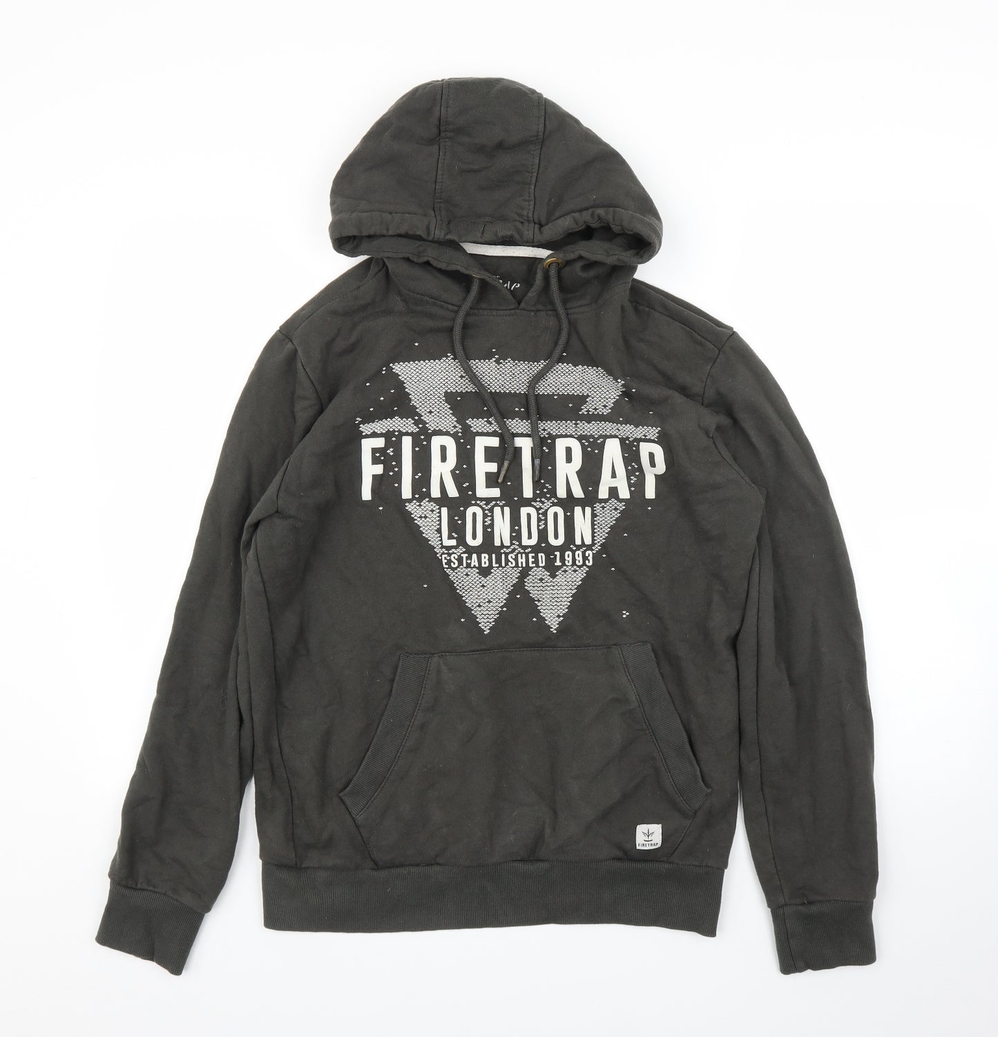 Firetrap Mens Green   Pullover Hoodie Size M