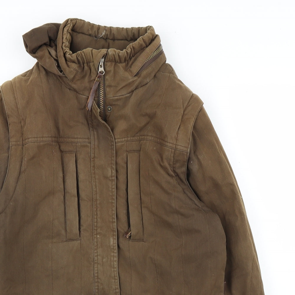 Kyra K Womens Brown   Bomber Jacket Coat Size M