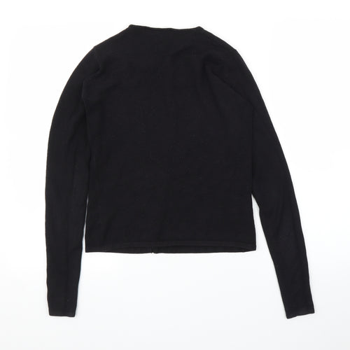 AMARANTO Womens Black   Cardigan Jumper Size S