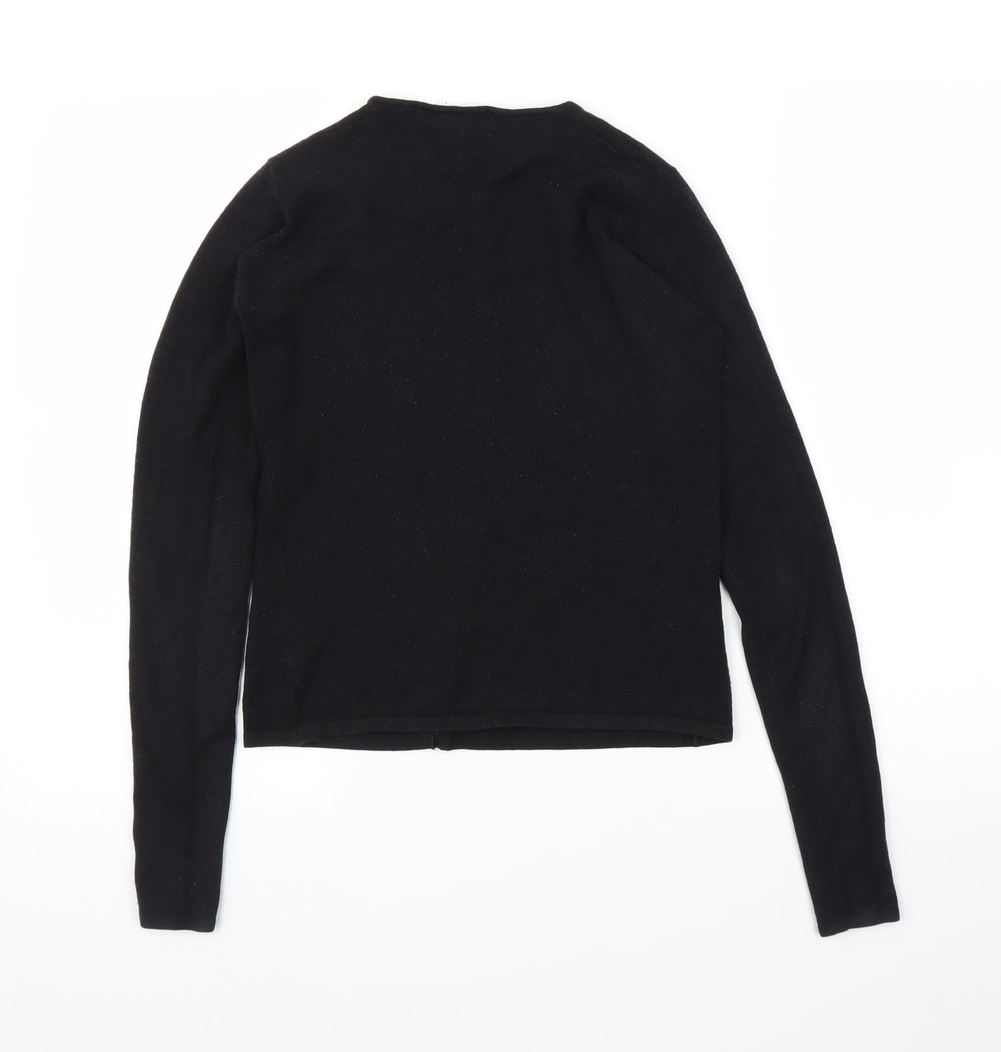AMARANTO Womens Black   Cardigan Jumper Size S