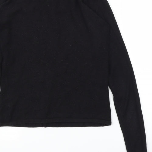 AMARANTO Womens Black   Cardigan Jumper Size S