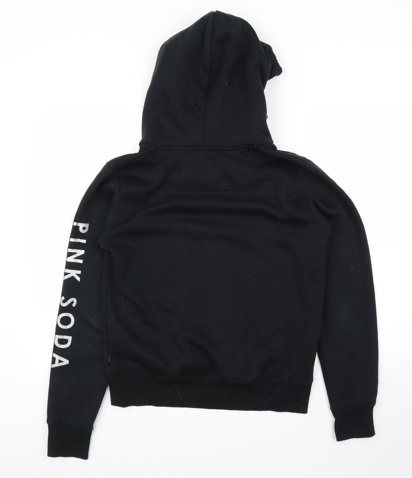 Pink Soda Sport Womens Black   Pullover Hoodie Size 12