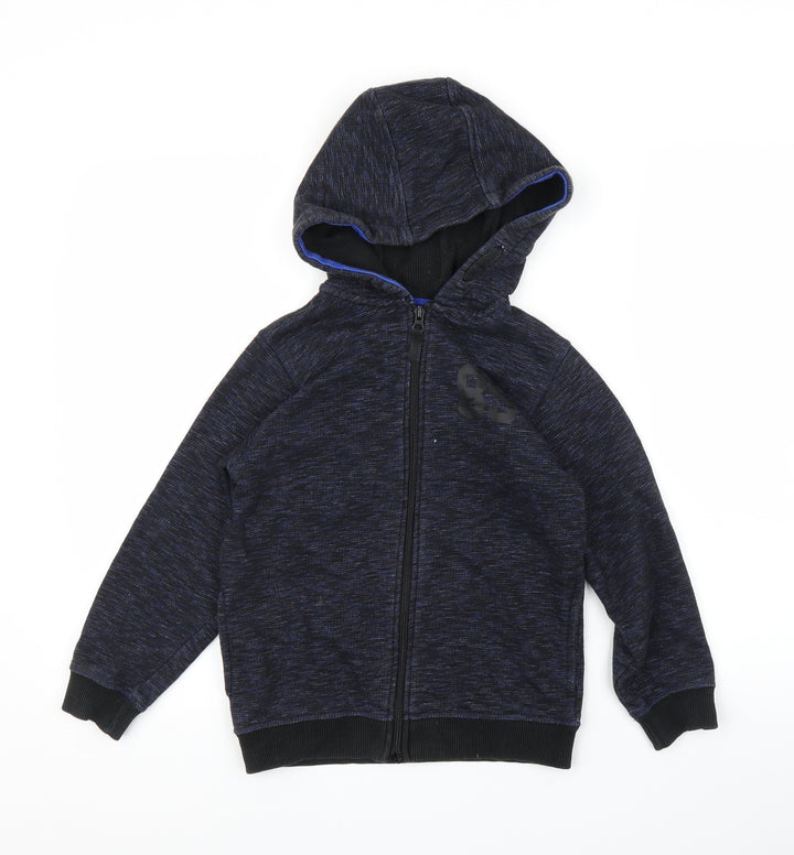 Matalan Boys Blue   Full Zip Hoodie Size 8 Years
