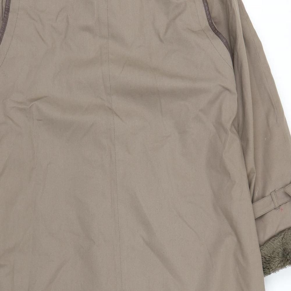 Preworn Womens Brown   Overcoat Coat Size L