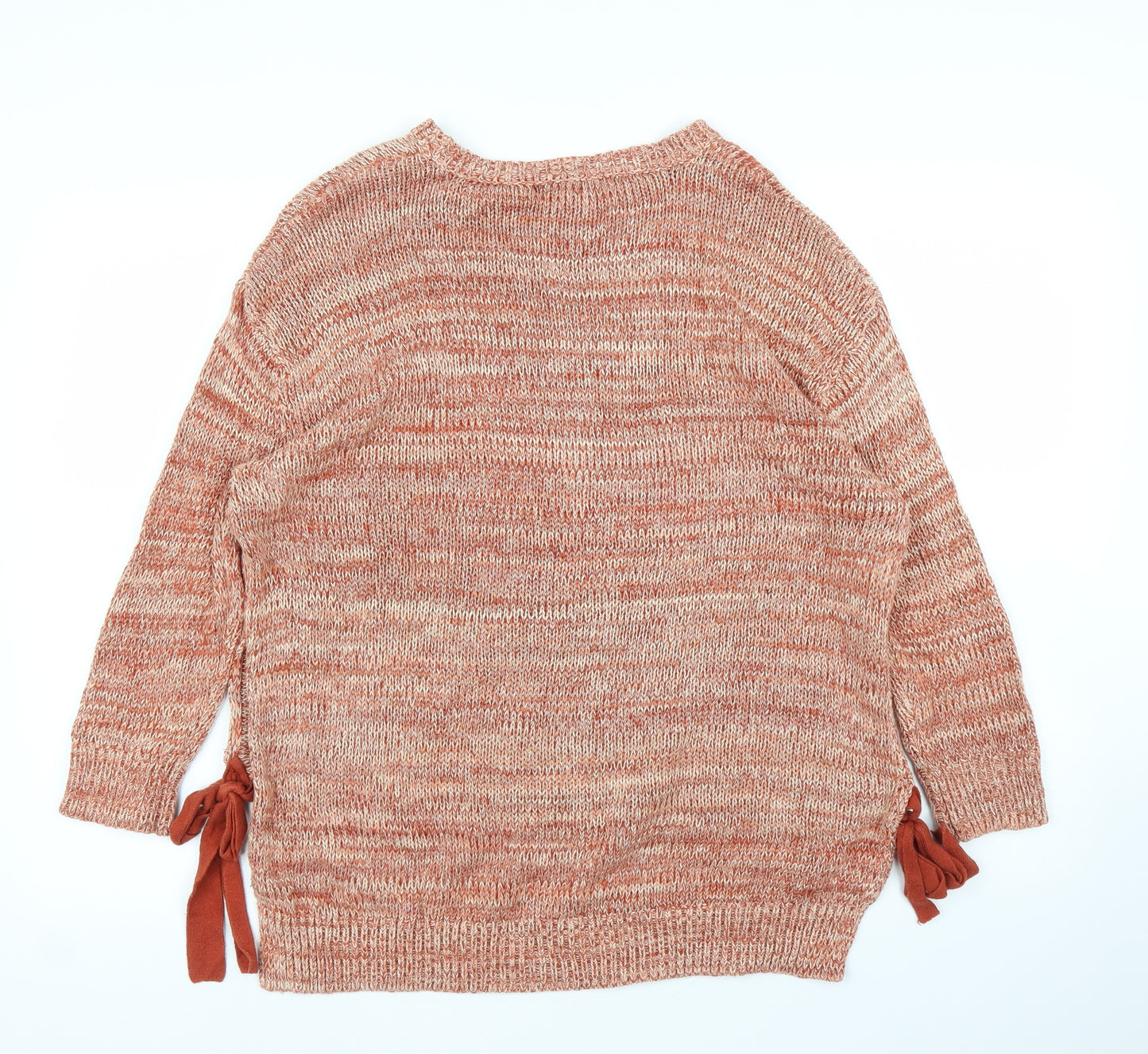 Mango Womens Orange   Pullover Jumper Size M