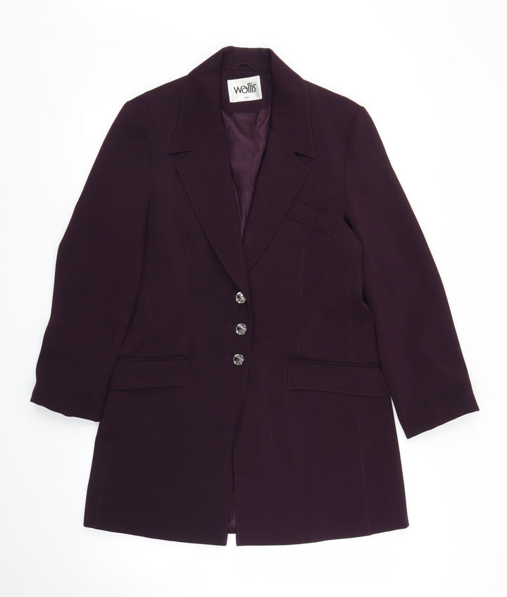 Wallis Womens Purple Jacket Size 10
