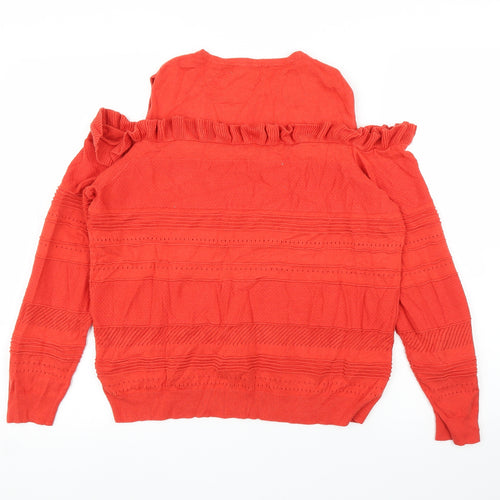 George Womens Red   Pullover Jumper Size 14