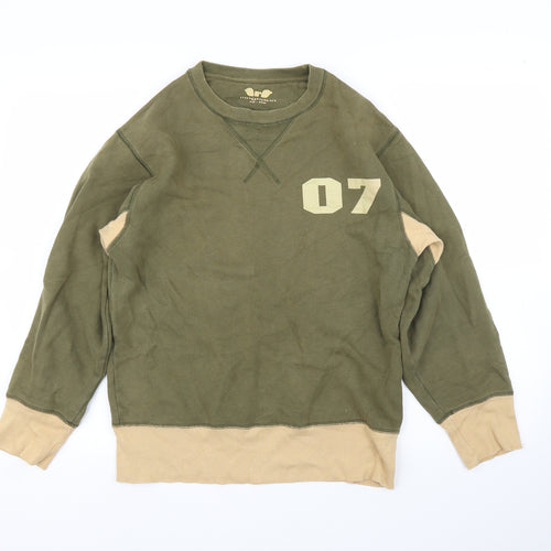 Ring Split Mens Green   Pullover Jumper Size S