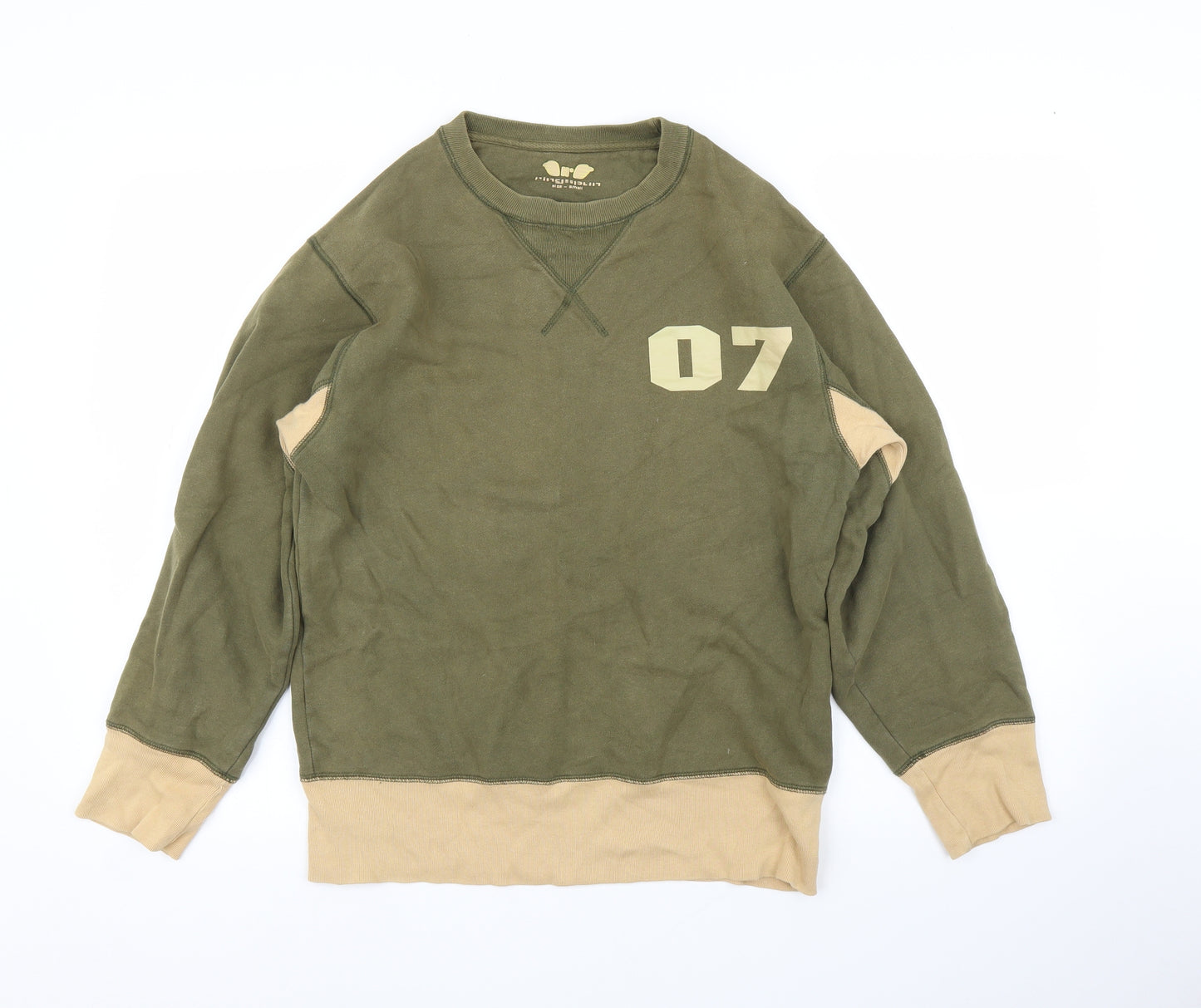 Ring Split Mens Green   Pullover Jumper Size S