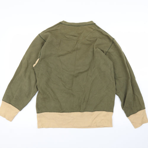Ring Split Mens Green   Pullover Jumper Size S