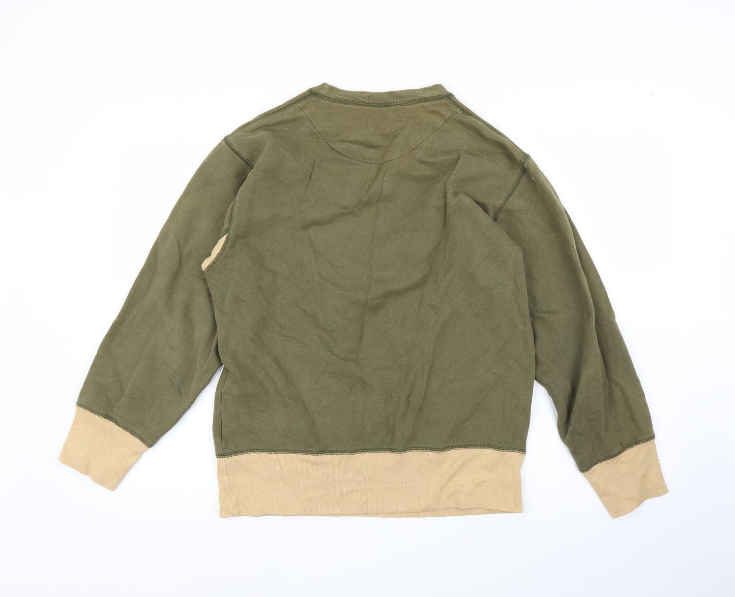 Ring Split Mens Green   Pullover Jumper Size S
