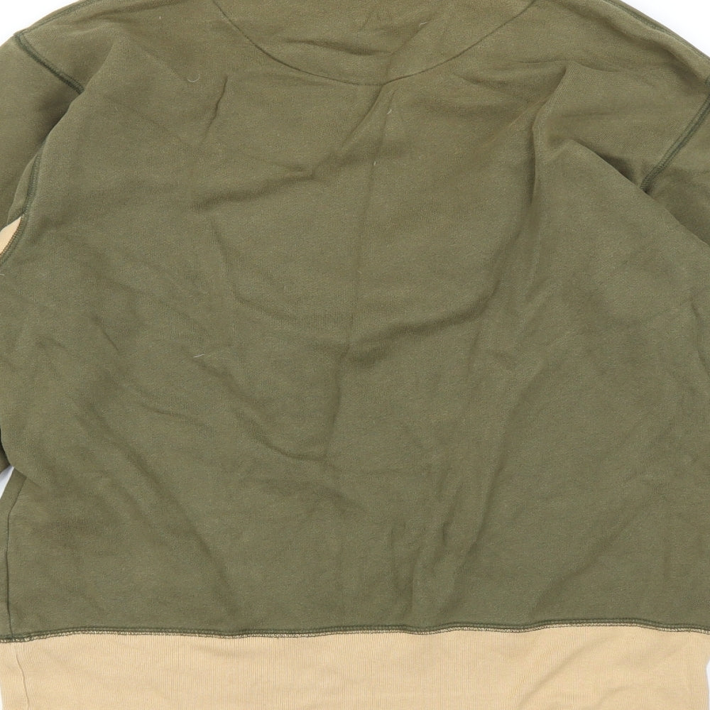Ring Split Mens Green   Pullover Jumper Size S