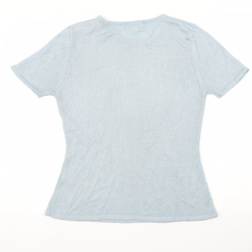 Le Maglie Womens Blue   Basic Blouse Size S