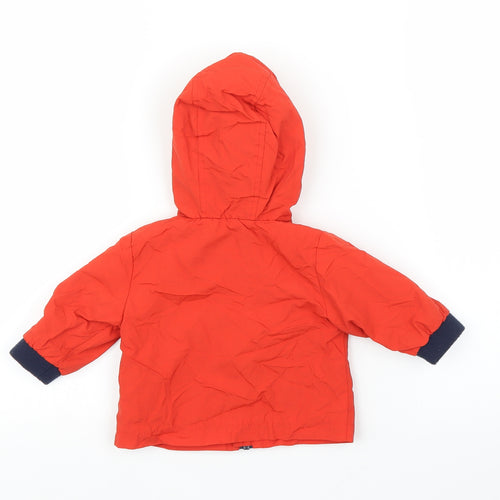 Debenhams Baby Orange   Parka Coat Size 0-3 Months