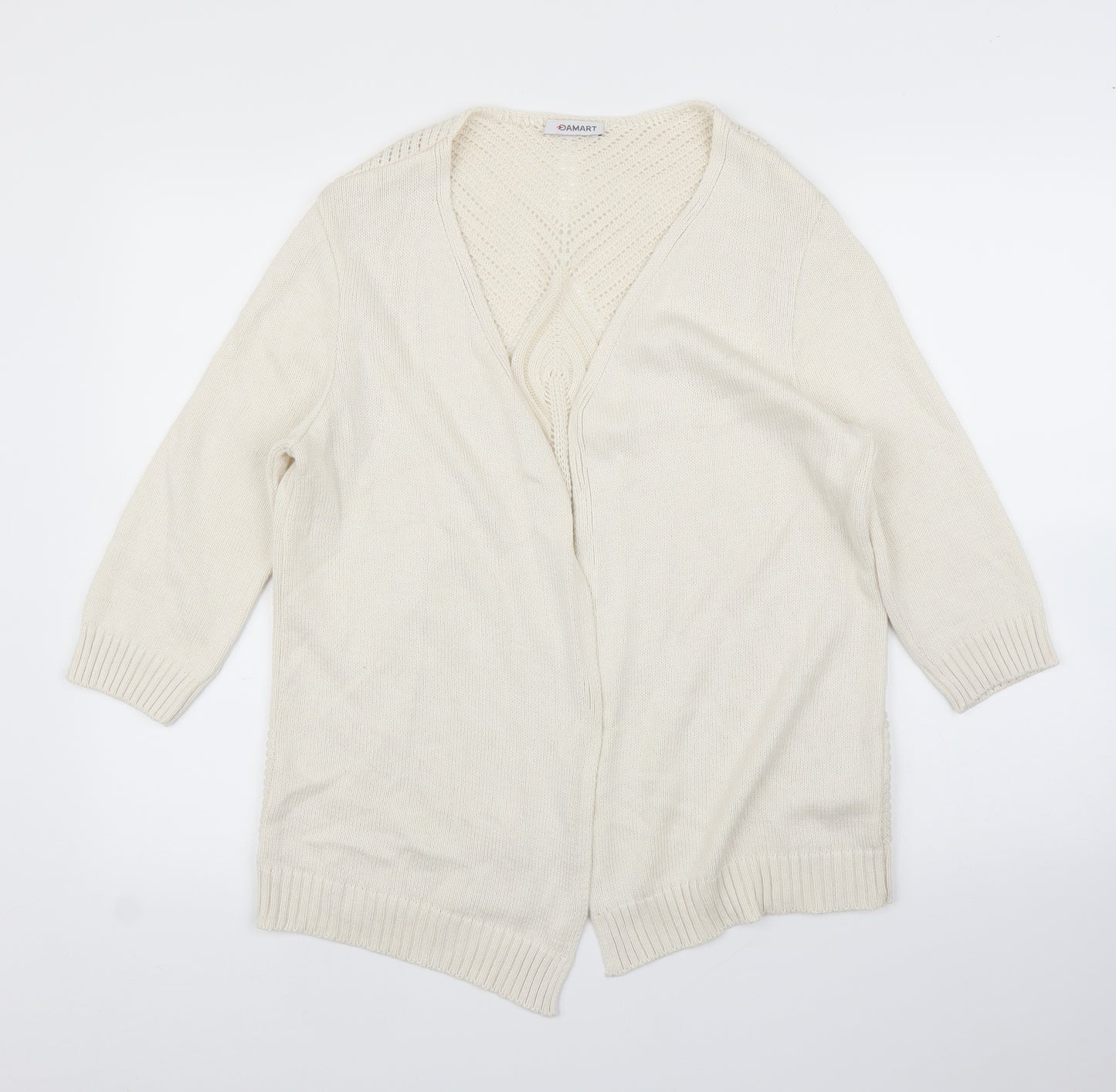 Damart Womens Ivory   Cardigan Jumper Size 16