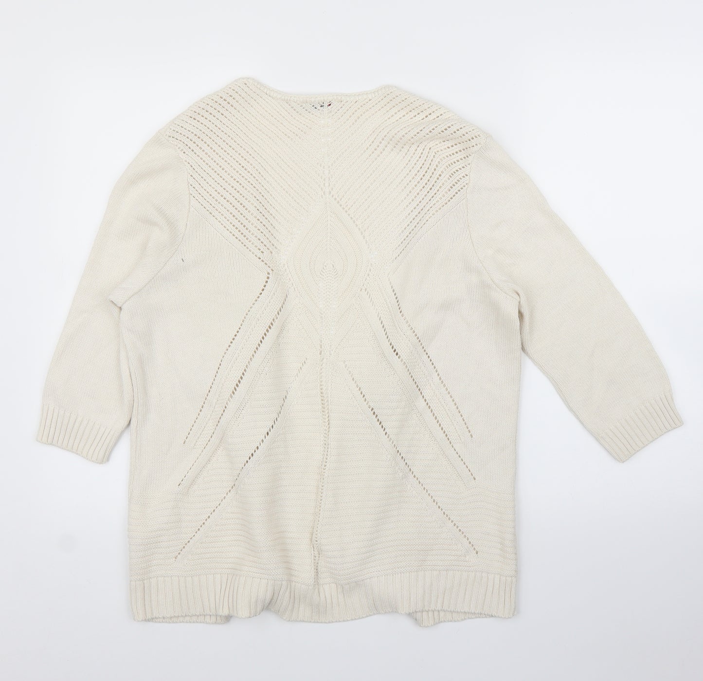 Damart Womens Ivory   Cardigan Jumper Size 16