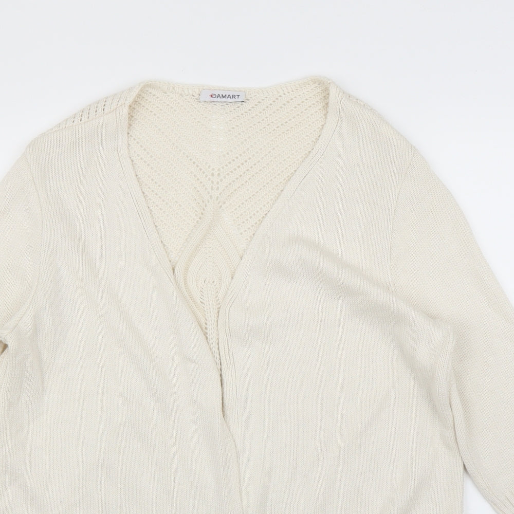 Damart Womens Ivory   Cardigan Jumper Size 16