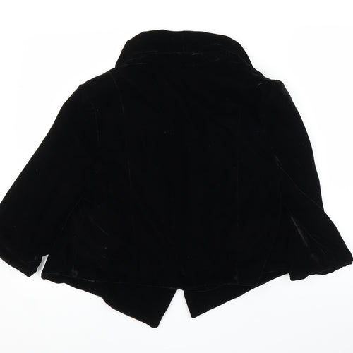 Evie Womens Black  Velvet Cardigan Jumper Size 14  - Jacket