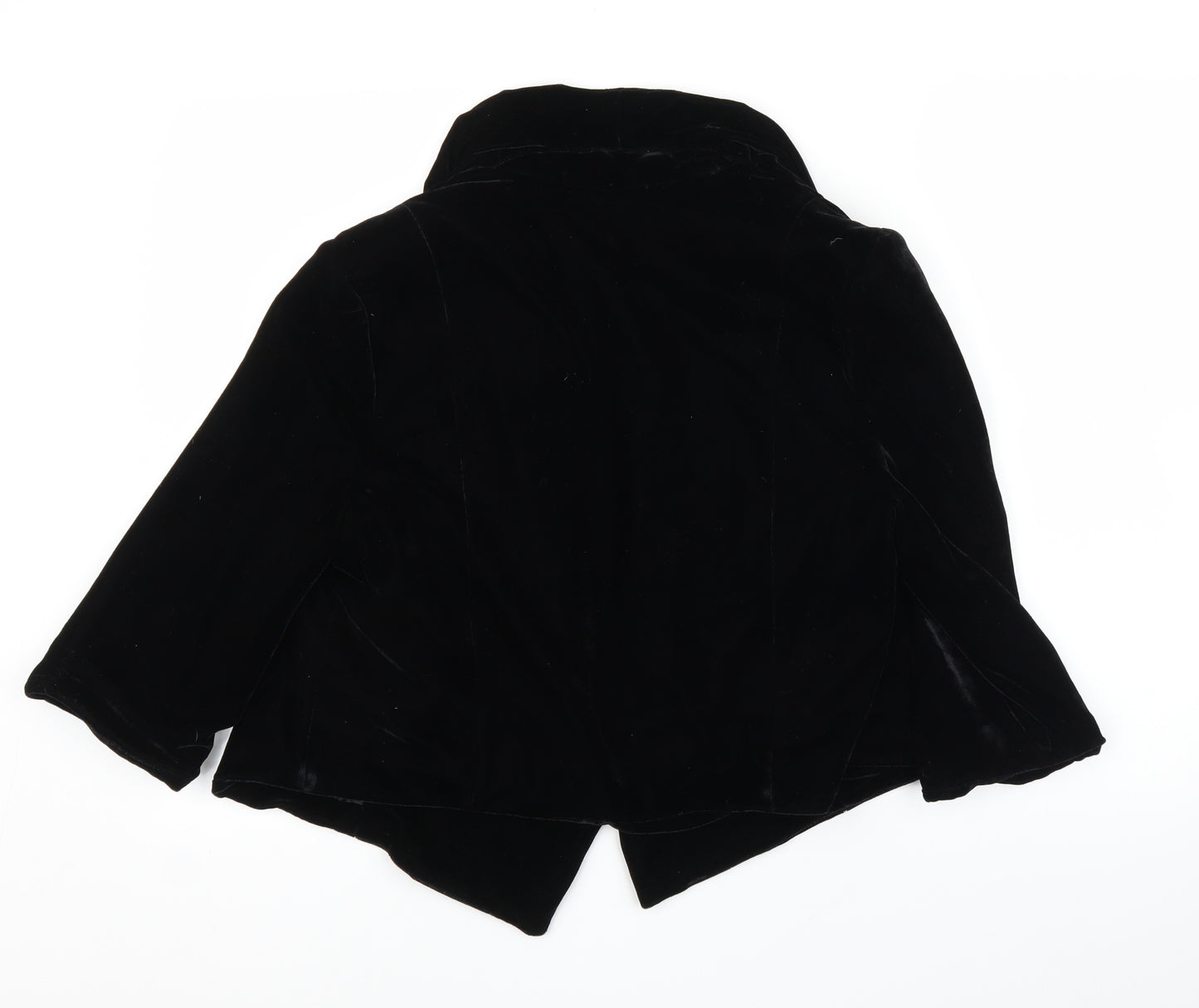 Evie Womens Black  Velvet Cardigan Jumper Size 14  - Jacket