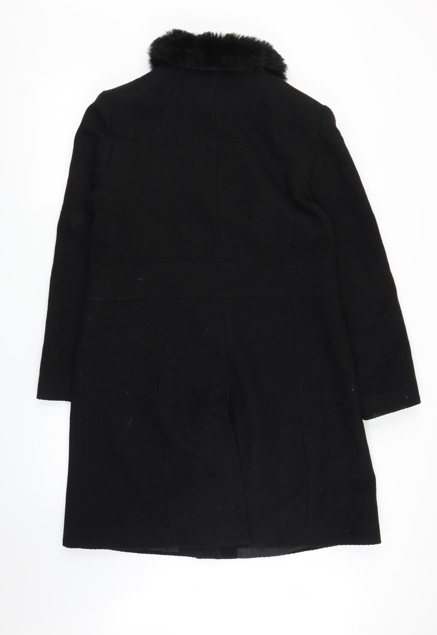 Dorothy Perkins Womens Black   Overcoat Coat Size 14