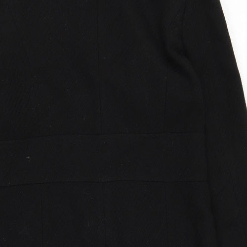 Dorothy Perkins Womens Black   Overcoat Coat Size 14