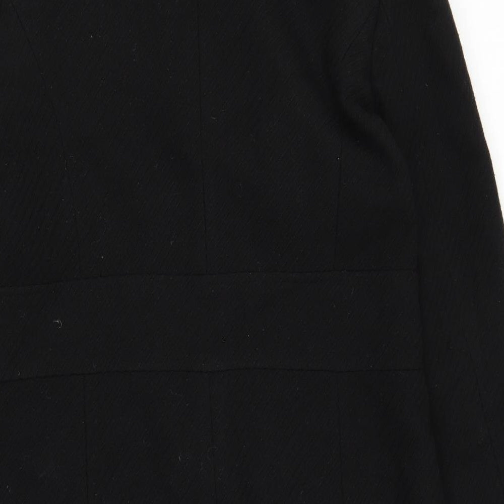 Dorothy Perkins Womens Black   Overcoat Coat Size 14