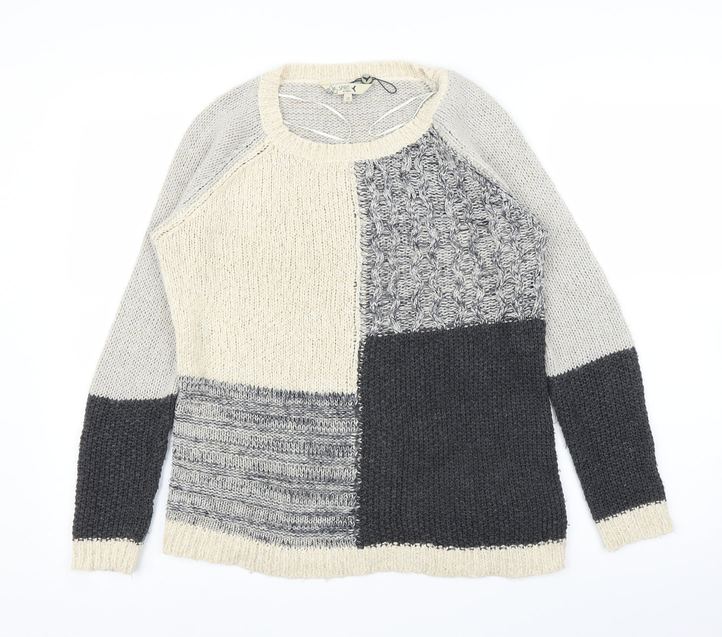 M&Co Womens Beige   Pullover Jumper Size 12