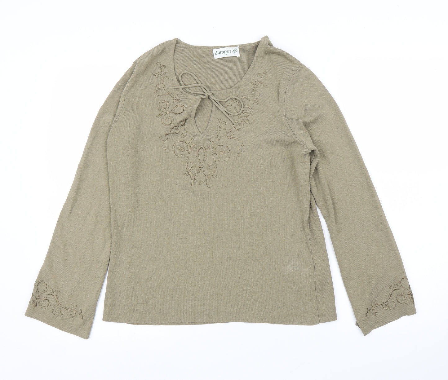Jumper Womens Green   Pullover Jumper Size L