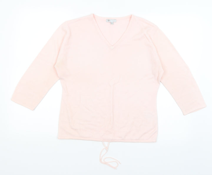 Debbie Morgan Womens Pink Pullover Jumper Size M