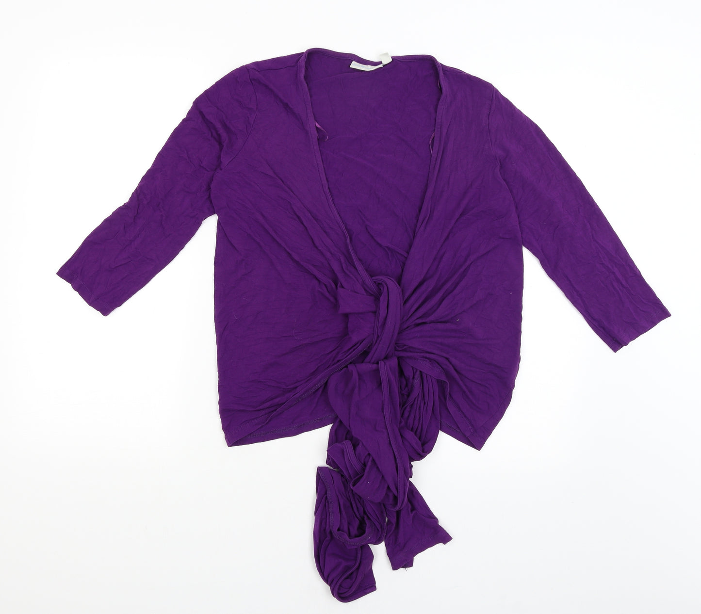 Jojo Maman Bebe Womens Purple   Wrap Jumper Size M