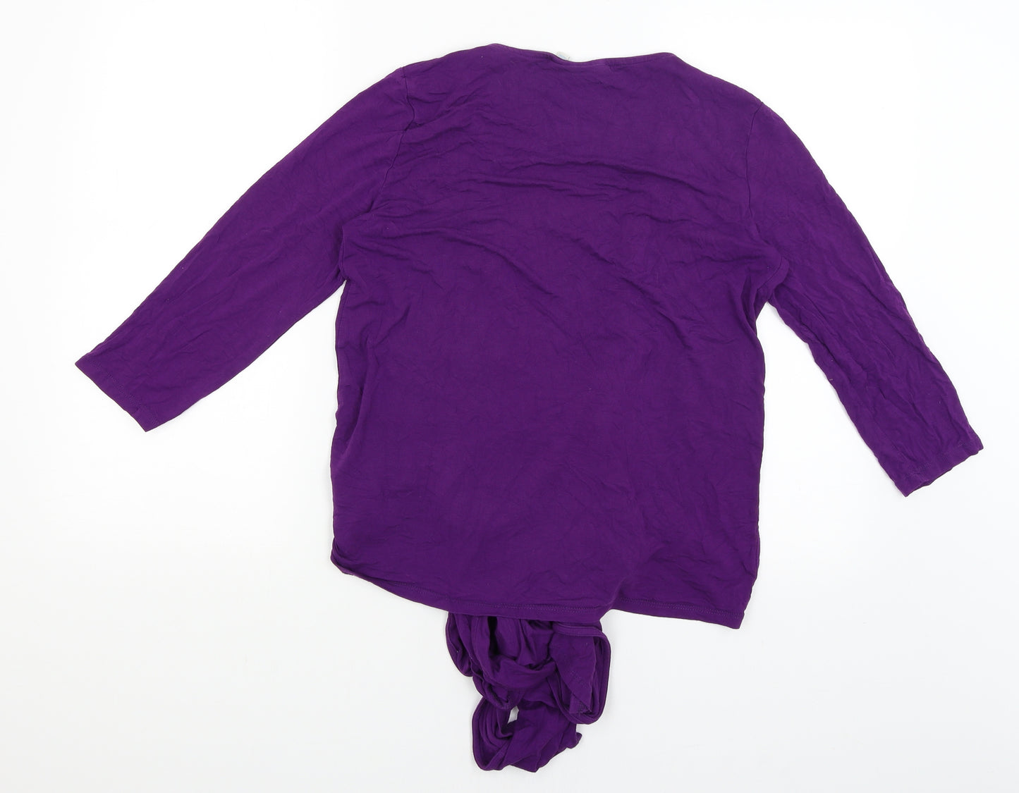 Jojo Maman Bebe Womens Purple   Wrap Jumper Size M