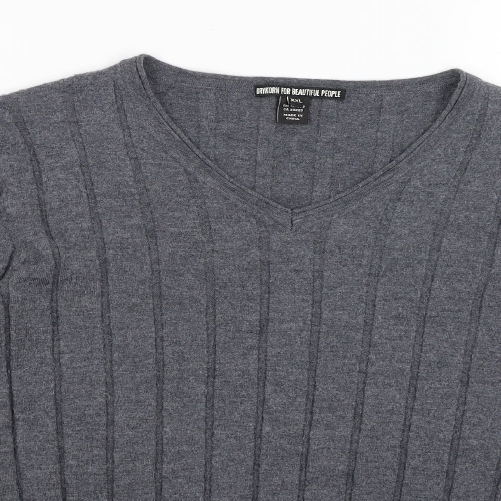 Drykorn Womens Grey   Pullover Jumper Size 2XL