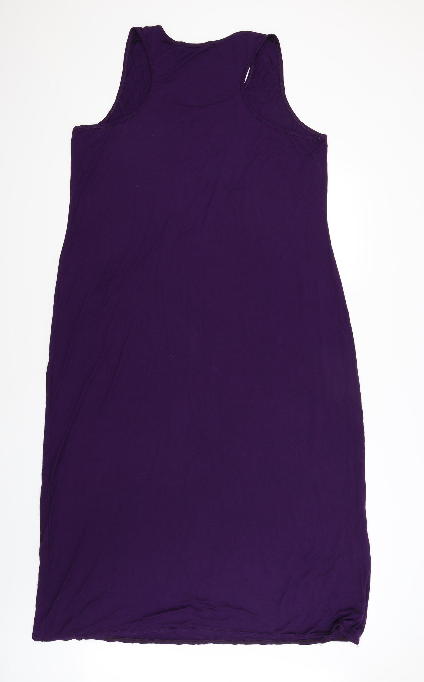 Signature Womens Purple   Tank Dress  Size 26
