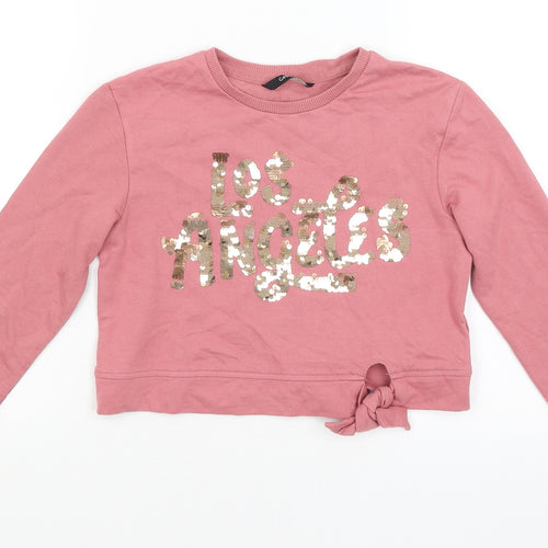 George Girls Pink   Pullover Sweatshirt Size 7-8 Years  - LA