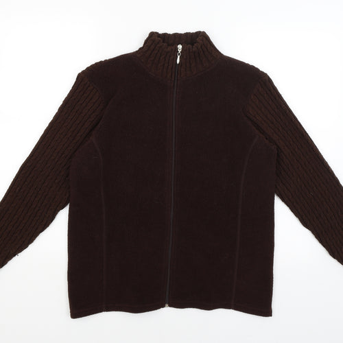 EWM Womens Brown   Full Zip Jumper Size 16