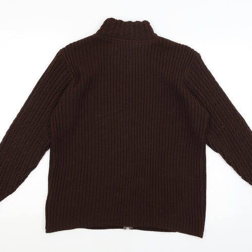 EWM Womens Brown   Full Zip Jumper Size 16