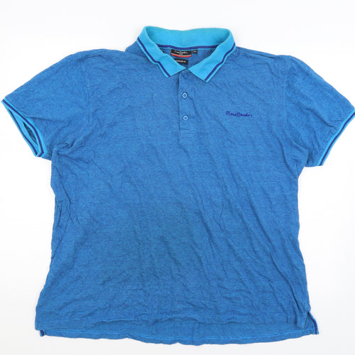 Piere Candin Mens Blue    Polo Size 3XL