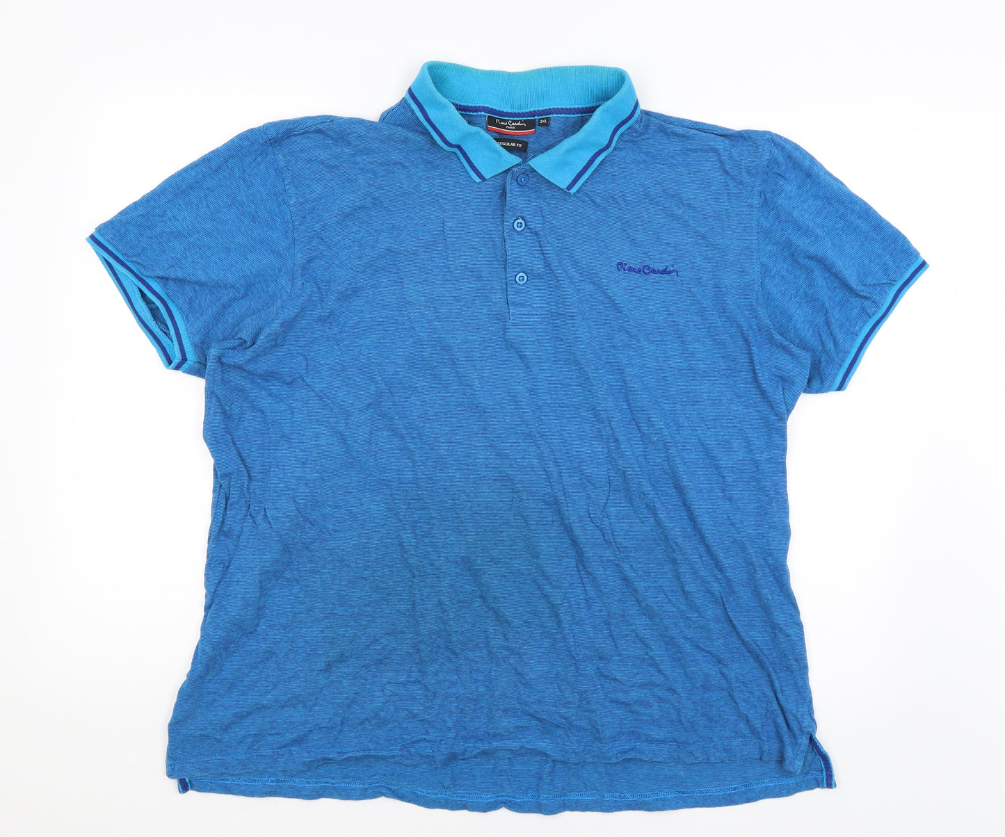 Piere Candin Mens Blue    Polo Size 3XL