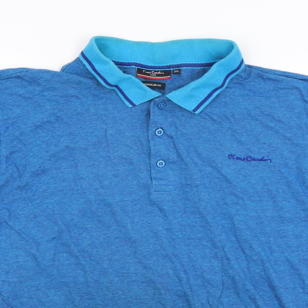 Piere Candin Mens Blue    Polo Size 3XL