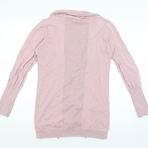 New Look Womens Pink   Wrap Jumper Size 12