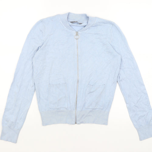 Principles Womens Blue   Full Zip Jumper Size 10