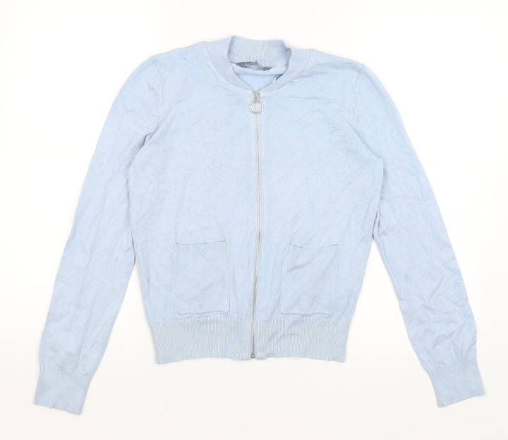 Principles Womens Blue Full Zip Jumper Size 10